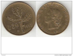 *italy 20 Lire 1957 Serifid 7   Km 97.1  Unc  !!! - 20 Lire