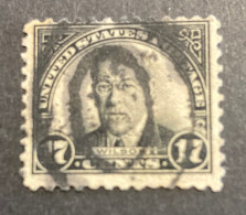 ULTRA RARE 17 CENTS WILSON 1925 USA STAMP TIMBRE USED - Used Stamps