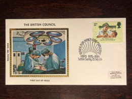 UK FDC COVER 1984 YEAR DOCTOR SURGERY PEDIATRICS HEALTH MEDICINE STAMPS - Cartas & Documentos