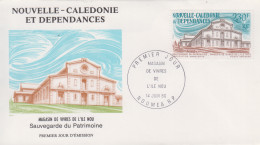 Enveloppe  FDC  1er  Jour    NOUVELLE  CALEDONIE     Magasin  De  Vivres  De  L' ILE  De  NOU     1986 - FDC