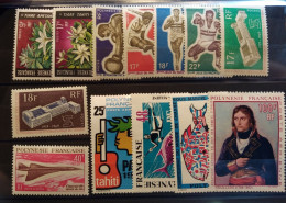 POLYNESIE - ANNEE COMPLETE 1969 - YVERT N°64/71+ PA27/31 * - Unused Stamps