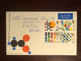 UK FDC COVER 1977 YEAR BIOCHEMISTRY PHARMACY HEALTH MEDICINE STAMPS - Brieven En Documenten