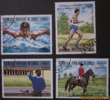 CONGO 1988 ~ S.G. 1121 - 1124, ~ OLYMPIC GAMES. ~  VFU #03073 - Used