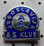 Citroen AS Klub Jugoslavija Car Logo Yugoslavia Vintage Enamel Pin Badge - Citroën