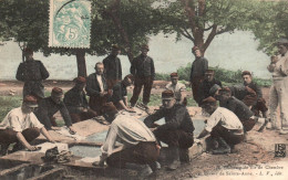 (21) Champ De Tir De Chenove - Le Lavoir De Sainte Ste Anne - Soldats Militaires Militaria - 2 SCANS - Chenove