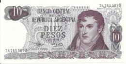 ARGENTINE 10 PESOS ND1970-73 UNC P 289 - Argentina