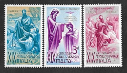 SE)1960 MALTA, 19TH CENTENARY OF THE SHIPWRECK OF ST. PAUL, CONSECRATION OF ST. PAUL, DEPARTURE OF ST. PAUL FROM MALTA, - Malte