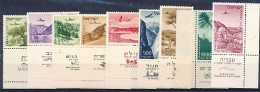 TIMBRE STAMP ZEGEL ISRAEL POSTE AERIENNE P.A. 9-17  TBE  XX - Nuevos (con Tab)