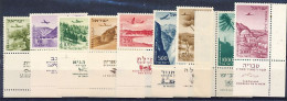 TIMBRE STAMP ZEGEL ISRAEL POSTE AERIENNE P.A. 9-17  TBE  XX - Ongebruikt (met Tabs)