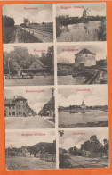 DK104_*  MULTI VIEW CARD, SÆBY BANEN With STEAM TRAIN, ALSO STATSBANEN , SEE ALL *  SENT 1906 - Danemark