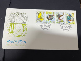 28-2-2024 (1 Y 29) UK FDC (with Insert) - 1980 - British Birds - 1971-1980 Em. Décimales