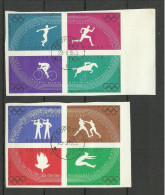 POLEN Poland 1960 Michel 1166 - 1173 B O (2 X 4-block) Olympic Games Rom Roma Italia Olympische Spiele - Estate 1960: Roma