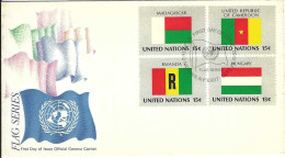 Envellope NATIONS UNIS 1e Jour N° 328 A 331 Y & T - Storia Postale