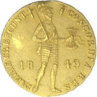 Pays-Bas- Ducat Au Chevalier 1849 Utrecht - Otros & Sin Clasificación