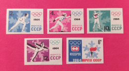 1964 Soviet Union - Serie Imperforated MNH - Hiver 1964: Innsbruck