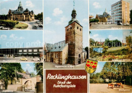 73845646 Recklinghausen  Westfalen Rathaus Hauptbahnhof Engelsburg Prosteikirche - Recklinghausen