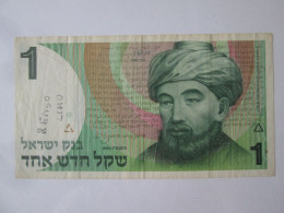 Israel 1 New Sheqel 1986 Banknote,see Pictures - Israele