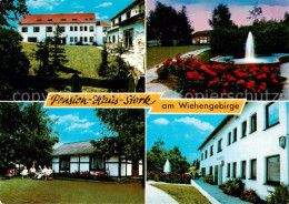 73812870 Preussisch-Oldendorf Pension Haus Stork Garten Brunnen  - Getmold