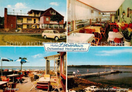 73812851 Heiligenhafen Ostseebad Hotel Lotsenhus Gaststube Terrasse Faehre Und S - Heiligenhafen