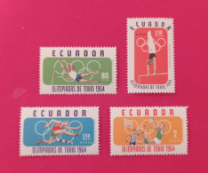 1964 Ecuador - Serie MNH - Ete 1964: Tokyo