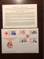 MAN ISLAND FDC COVER 1989 YEAR RED CROSS DUNANT HEALTH MEDICINE STAMPS - Man (Ile De)