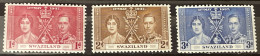 SWAZIALND  - MH*  - 1937 CORONATION ISSUE - # 24/26 - Swasiland (...-1967)