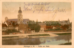 73773335 Kitzingen Main Uferpartie Am Main Blick Zur Kirche Kitzingen Main - Kitzingen