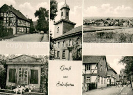 73741007 Edesheim Leinetal Ev Pfarramt Kirche Panorama Schule Kriegerdenkmal Ede - Northeim