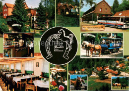73718465 Osterode Harz Pony Hotel Zur Linde Bar Gaststube Fliegeraufnahme Pferde - Osterode
