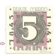 BRAZIL ERROR VARIETY 1943 RHM A050 B1 CENTENARIO DO SELO POSTAL BRAPEX II - Ungebraucht