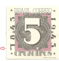 BRAZIL ERROR VARIETY 1943 RHM A050 B1 CENTENARIO DO SELO POSTAL BRAPEX II - Unused Stamps