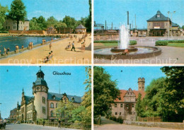 73029646 Glauchau Sommerbad Bahnhof Hauptpostamt Schloss Forderglauchau Glauchau - Glauchau