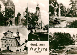73029163 Amberg Oberpfalz Ziegeltor Georgskirche Nabburger Tor Amberg Oberpfalz - Amberg