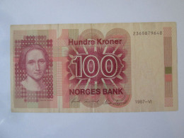 Norway 100 Kroner 1987,see Pictures - Noruega