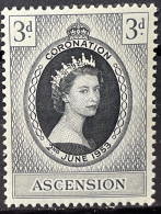 ASCENSION  - MH*  - 1953 CORONATION ISSUE - # 56 - Ascension (Ile De L')