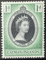 CAYMAN - MH*  - 1953 CORONATION ISSUE - # 162 - Cayman (Isole)