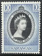 SARAWAK - MNH**  - 1953 CORONATION ISSUE - # 187 - Sarawak (...-1963)