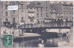 CETTE- LA BAIGNADE- PUBLICITE DU BUFFET DE LA GARE DE CETTE - Sete (Cette)