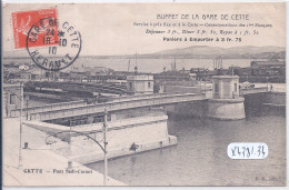 CETTE- PONT SADI-CARNOT- PUBLICITE DU BUFFET DE LA GARE DE CETTE - Sete (Cette)