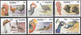 2006 Cuba 4808-4813 Birds And Flowers - Segler & Kolibris