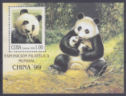 1999 Cuba 4199/B152 Fauna - Panda 4,00 € - Orsi