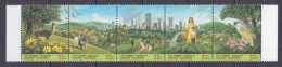 1996 UN New York 711-715strip Fauna 4,50 € - Papegaaien, Parkieten