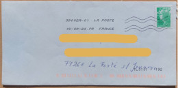 ANOMALIE : Marianne Beaujard Usage Tardif Gommé Phil@poste Toshiba PR Sur Timbre Lettre Verte Marque De Tri - 2008-2013 Maríanne De Beaujard