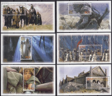 NEW ZEALAND 2002 Lord Of The Rings: The Two Towers, Set Of 6 M/S’s MNH - Vignettes De Fantaisie