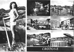 CROTONE - 7 VEDUTE - PIN UP - DONNINA SEXY - CHARME - WOMAN - VIA VENETO - SPIAGGIA - 1960 - Crotone