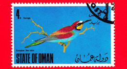 OMAN - State Of Oman - Nuovo Obliterato - 1967-1984 - Uccelli - Oiseaux - Birds - Gruccione - 4 - Oman