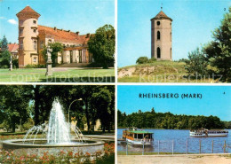 73026287 Rheinsberg Schloss Leuchtturm Springbrunnen Rheinsberg - Zechlinerhütte