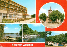 73026285 Flecken Zechlin Kirche FDGB Erholungsheim Wohnboote Campingplatz  Fleck - Zechlinerhütte
