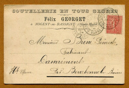 NOGENT-EN-BASSIGNY  (52) : " COUTELLERIE Félix GEORGET " (1904) - Nogent-en-Bassigny