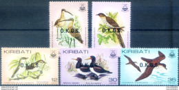 Servizio 1983. Uccelli Soprastampati. - Kiribati (1979-...)